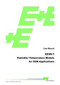 Thumbnail of document Manual - EE99-1 OEM Humidity/Temperature Module